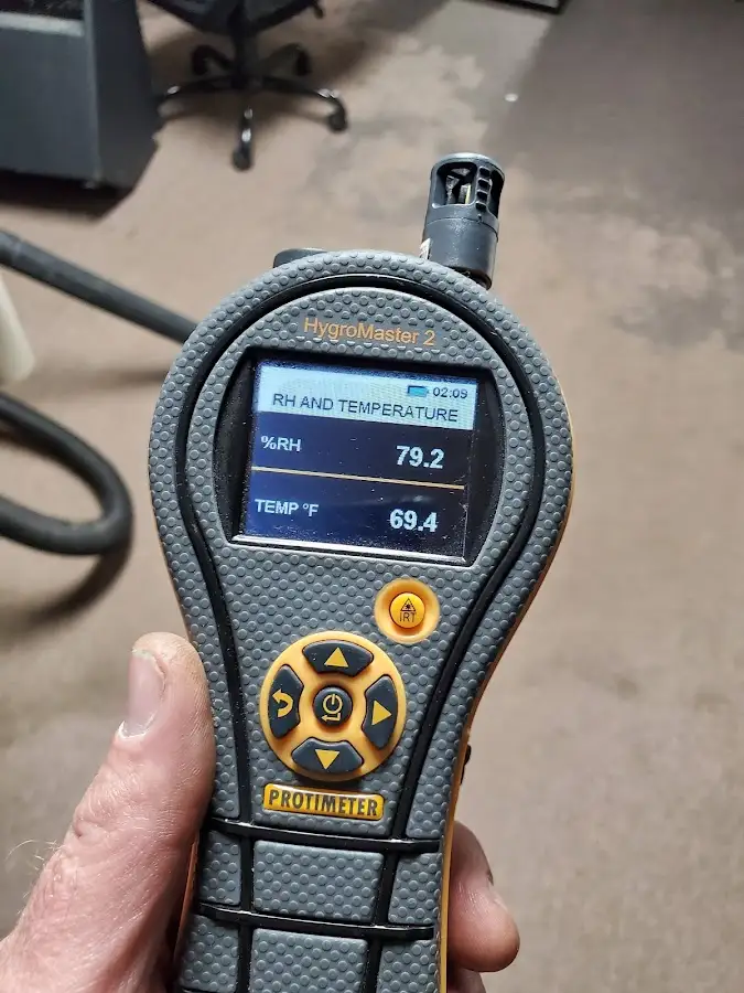 Moisture meter humidity assessment for Fire & Smoke Damage Restoration in North Star